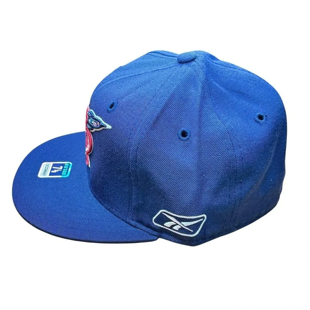 Vintage Houston Rockets Reebok Fitted Cap Blue Size 7‎ 1/8 NBA Hat